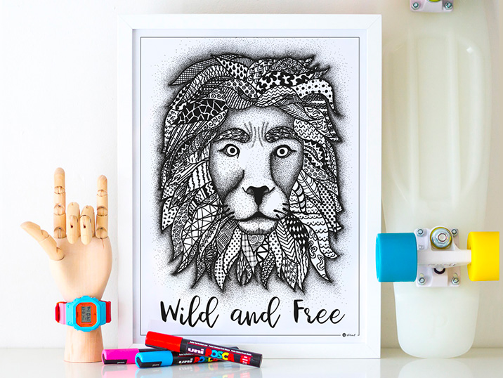 Illustration affiche Wild and free