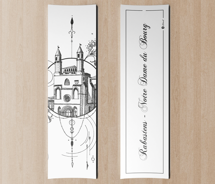 marque-page "Rabastens" made in France