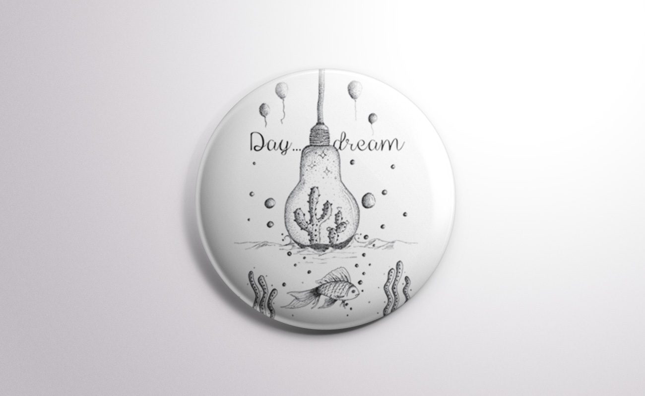Illustration Day...dream badge