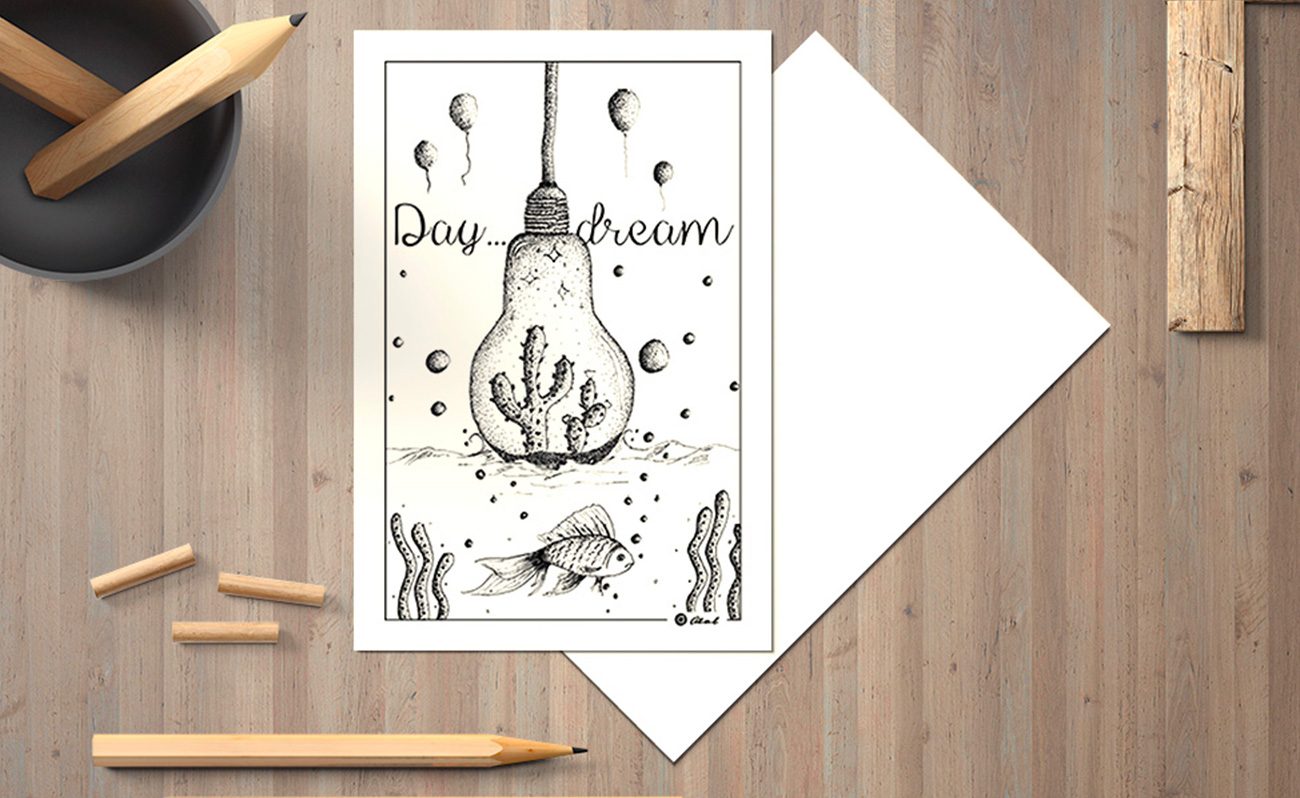 Illustration Day...dream Carte postale
