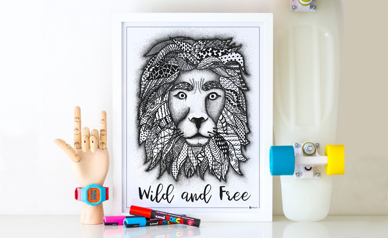 Illustration affiche Wild and free
